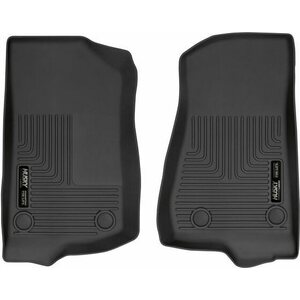 Husky Liners - 13021 - 18-  Jeep JL Front Floor Liner Black Weatherbeate