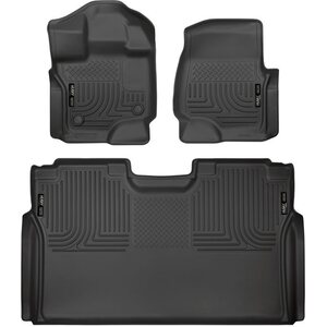 Husky Liners - 94041 - Front & 2nd Seat Floor L iners Weatherbeater