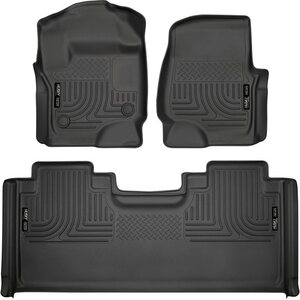 Husky Liners - 94071 - Front & 2nd Seat Floor L iners Weatherbeater