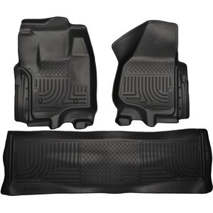 Husky Liners - 99711 - Front & 2nd Seat Floor Liners Black