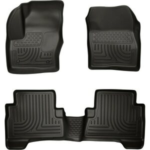 Husky Liners - 99741 - 13-  Ford C-Max Front/ 2nd Floor Liners Black