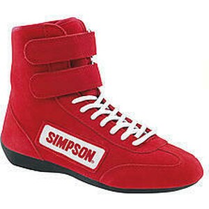 Simpson Safety - 28100R - High Top Shoes 10 Red