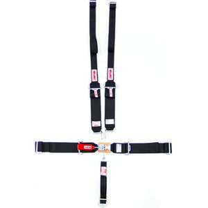 Simpson Safety - 29064BKH - Harness Set 5pt HANS L/L W/A P/D Black