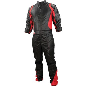 K1 RaceGear - 20-PR2-NR-L - Suit Precision II Black / Red Large