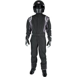 K1 RaceGear - 20-PRY-NG-5XS - Suit Precision II Black / Gray 5X-Small Youth