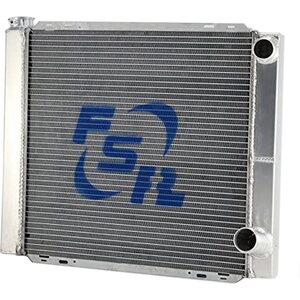 FSR Racing - 2619D2-16 - Radiator Chevy Double Pass 26in x 19in 16an