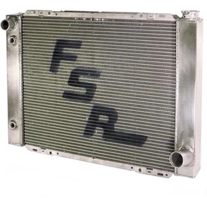 FSR Racing - 2719D2-16 - Radiator Chevy Double Pass 27.5in x 19in -16an