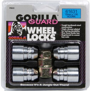 Gorilla - 61631 - 4 Gorilla Guard Locks Acorn 12mm x 1.50