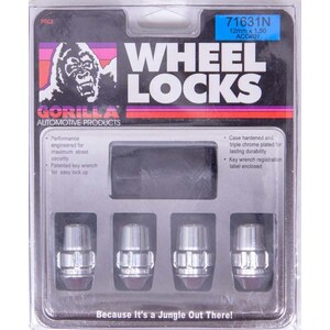 Gorilla - 71683NBC - Wheel Lock System 1/2in Acorn Black 20pk