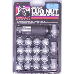 Gorilla - 91743 - Lug Nut and Lock System 14mmx1.50 Acorn Bulge