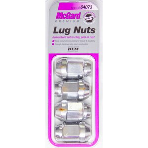 McGard - 64073 - Lug Nuts M14x1.5 4 Pack Chrome Bulge Seat