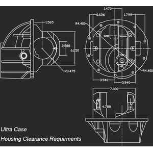 Strange Aluminum Ultra Case Assembly HD 40 Spline Lightweight Steel Spool 35 Spline Pro Gear & Chrome Moly Yoke