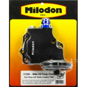 Milodon - 21205 - Billet Oil Pump Cover & Filter Boss - Hemi