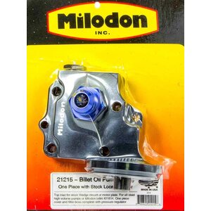 Milodon - 21215 - Billet Oil Pump Cover & Filter Boss - Wedge