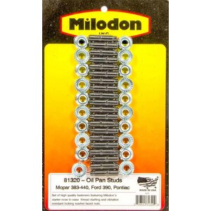 Milodon - 81320 - Oil Pan Stud Kit