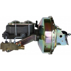LEED Brakes - 1E1A3 - 9in Zinc Booster AFX 1- 1/8in Bore MC Side Mount