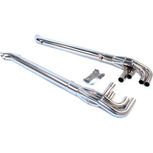Patriot Exhaust - H1165 - Chrome Lake Pipes - 63in