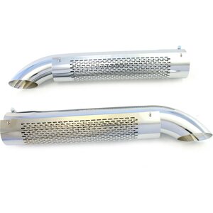 Patriot Exhaust - H3824 - Side Tube Turnouts w/Shield/Mufflers Chrome