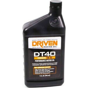 Driven Racing Oil - 02406 - DT40 5w40 Synthetic Oil 1 Qt Bottle