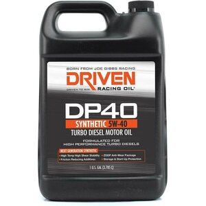 Driven Racing Oil - 02508 - DP40 5w40 Synthetic Diesel Oil 1 Gal Bottle