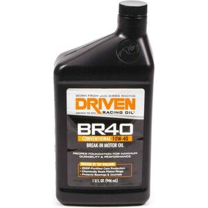 Driven Racing Oil - 03706 - BR40 10w40 Petroleum Oil 1 Qt. Break In Oil