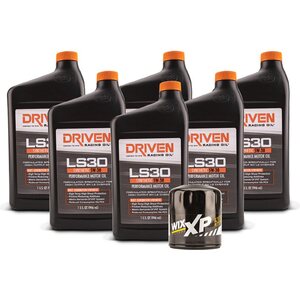 Driven Racing Oil - 20633K - LS30 Oil Change Kit 97- 06 LS Engines 6 Qt