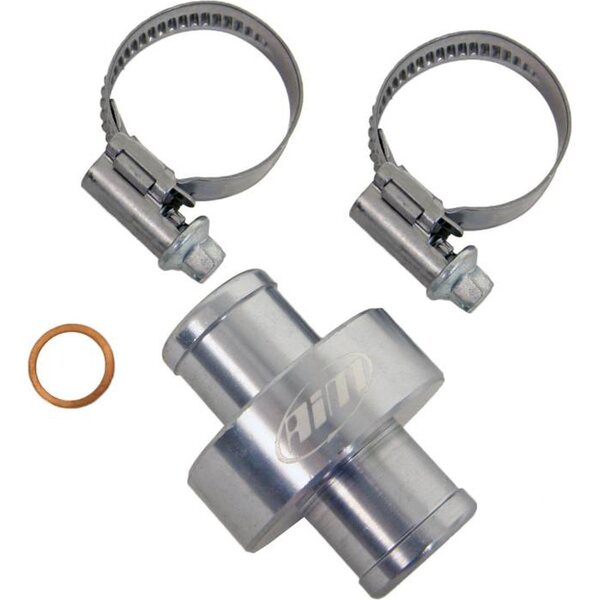 AIM Sports - MS-WATER FITTING-T - Water Temp Fitting Inline 5/8in / 3/4in M10