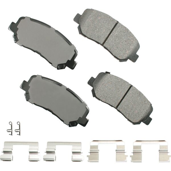 Akebono Brake Corporation - ACT1623 - Brake Pad Front Jeep Cherokee 14-17 Mazda CX