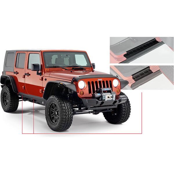 Bushwacker - 14095 - 18-   Jeep Wrangler JL Trail Armor Rocker Panel