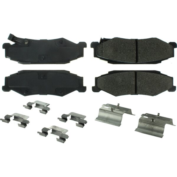 Centric Brake Parts - 105.0732 - Posi-Quiet Ceramic Brake Pads with Shims and Har