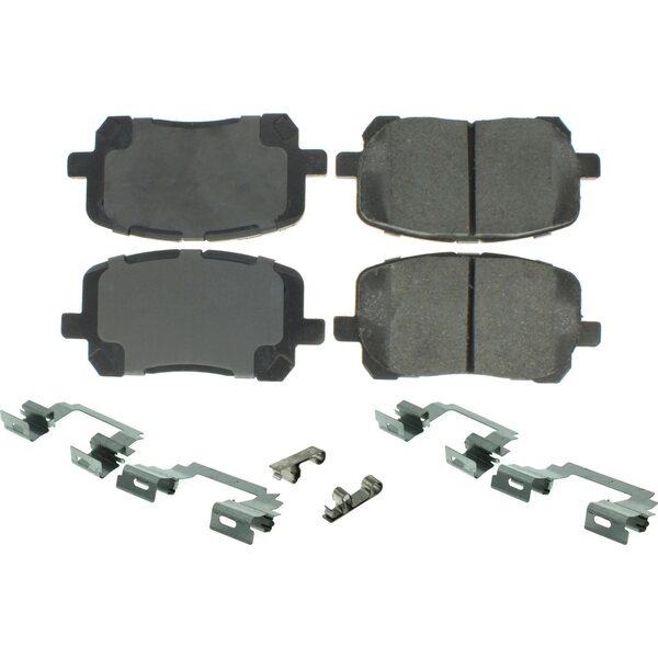 Centric Brake Parts - 300.0923 - Premium Semi-Metallic Br ake Pads with Shims and
