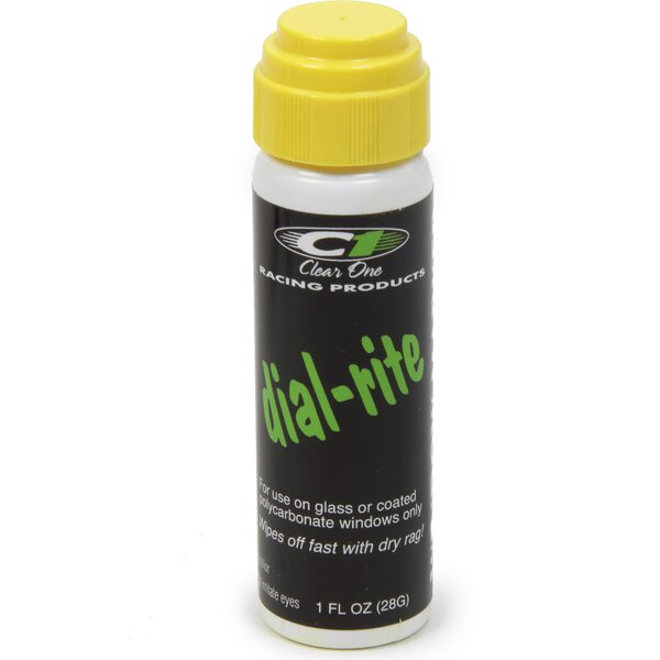 Clear One Racing Products - DRP2 - Dial-In Window Marker Yellow 1oz Dial-Rite