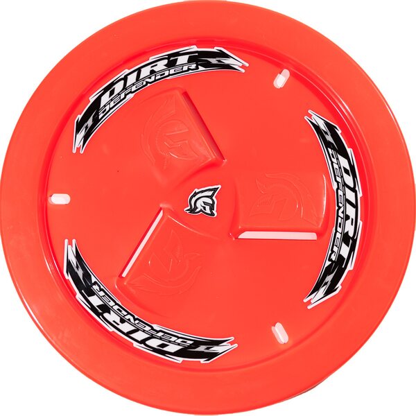 Dirt Defender - 10281 - Wheel Cover Neon Red Vented
