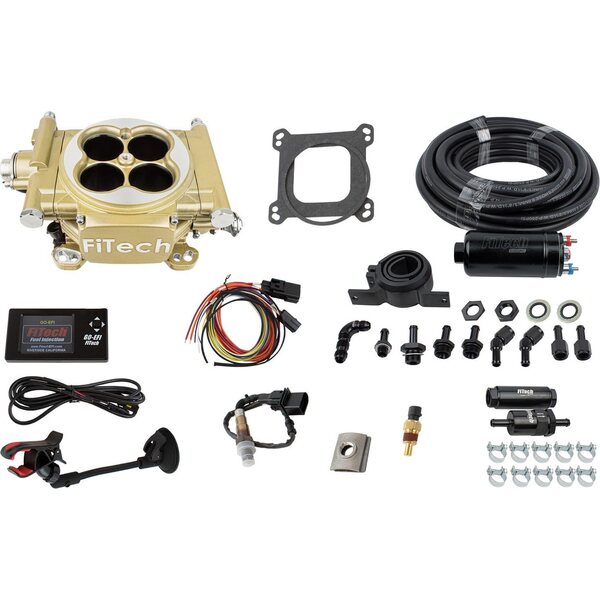 FiTech Fuel Injection - 31005 - 600 HP E/S EFI System Classic Gold