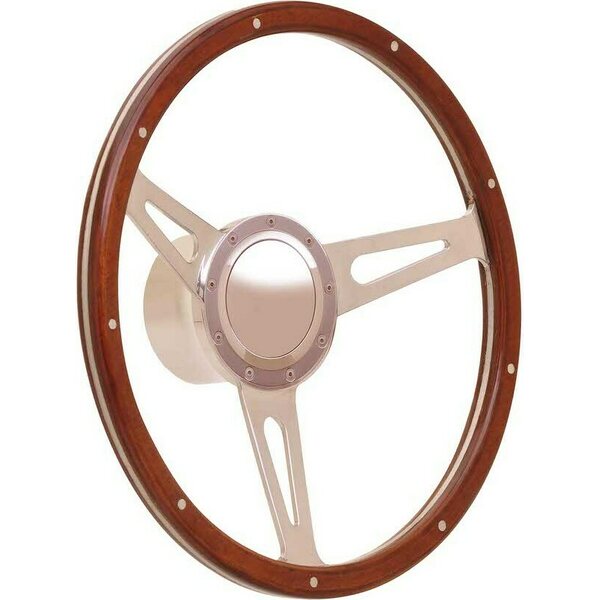 GT Performance - 38-4247 - Steering Wheel GT9 Retro Cobra Wood