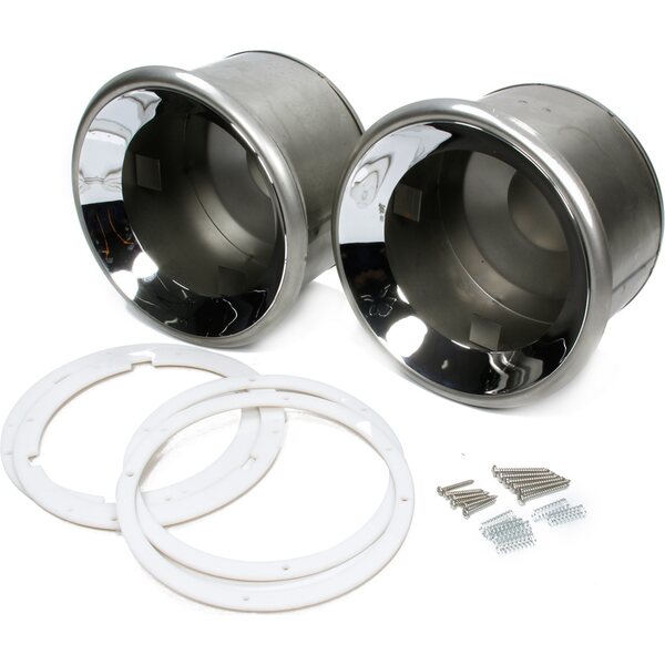 Hagan - H4050C - Frenched Headlamp Set Chrome Plated'