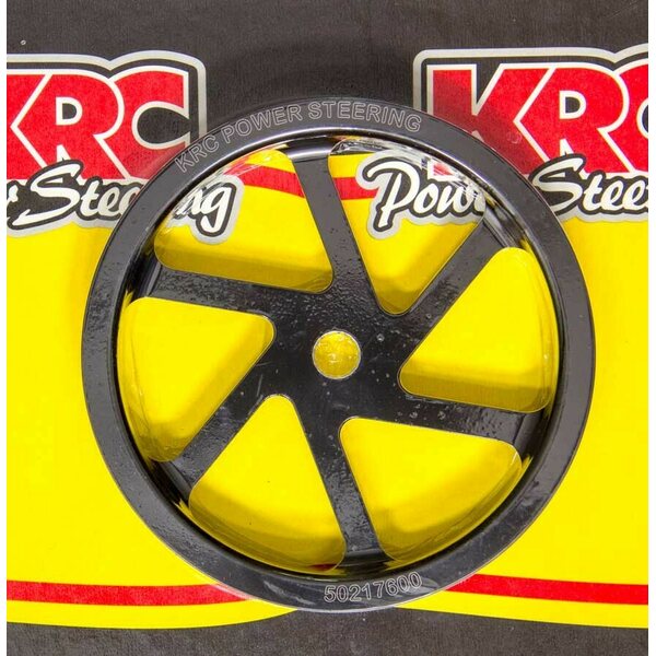 KRC Power Steering - KRC 50217600 - Pulley 6.0in Aluminum Serpentine Std. Offset