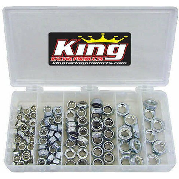King Racing Products - 2700 - 1/2in Steel Nut Kit 105pc