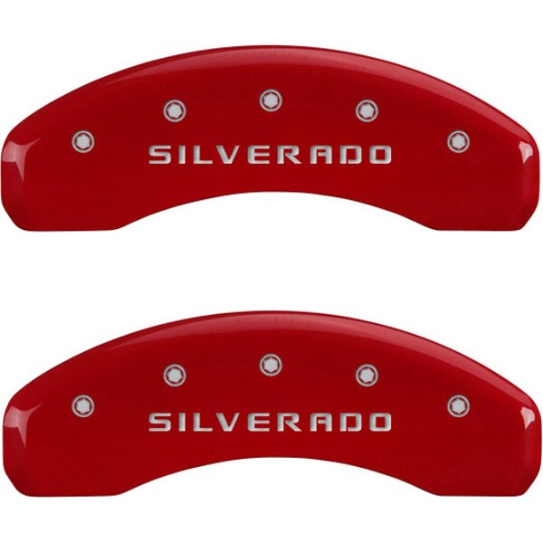 MGP Caliper Cover - 14005SSILRD - 14-   Silverado 1501 Caliper Covers Red