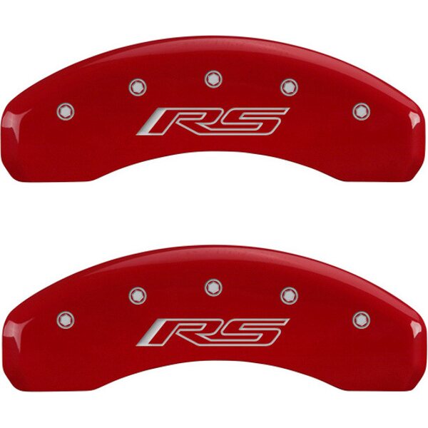 MGP Caliper Cover - 14033SRS5RD - 10-   Camaro Caliper Covers Red