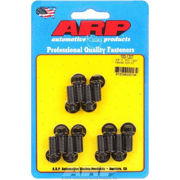 ARP - 100-1207 - Header Bolt Kit - 12pt. 3/8 x .750 UHL (12)