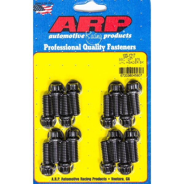 ARP - 100-1217 - Header Bolt Kit - 12pt. 3/8 x .850 UHL (16)