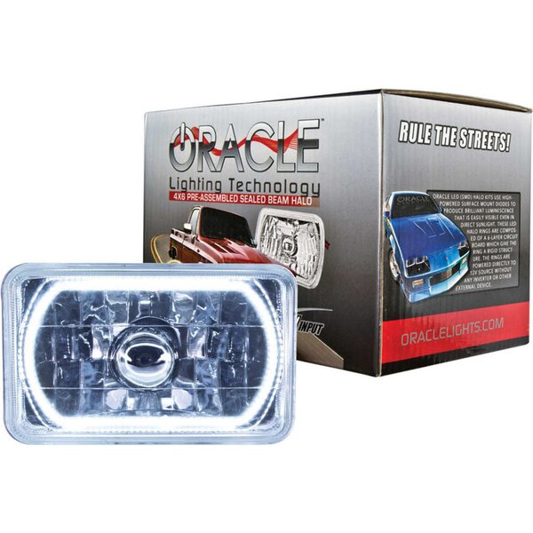 Oracle Lighting - 6909-001 - 4x6in Sealed Beam Head Light w/Halo White