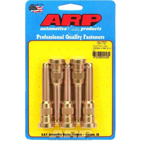 ARP - 100-7707 - Wheel Stud Kit - 1/2-20 3.050/.618 Knurl (5)