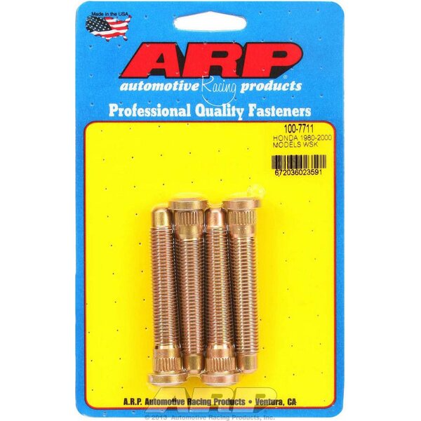 ARP - 100-7711 - Wheel Stud Kit - M12x1.5 2.850/.485 Knurl