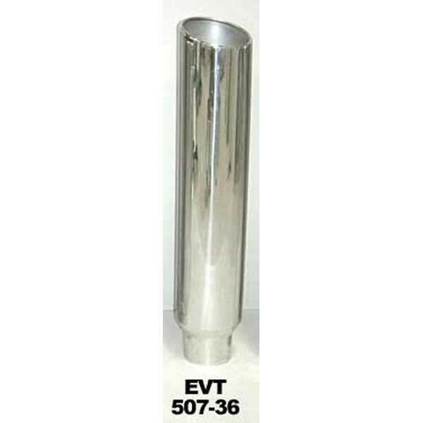 Pypes Performance Exhaust - EVT507-36 - Exhaust Stack 5in x 7in 36in L Polished