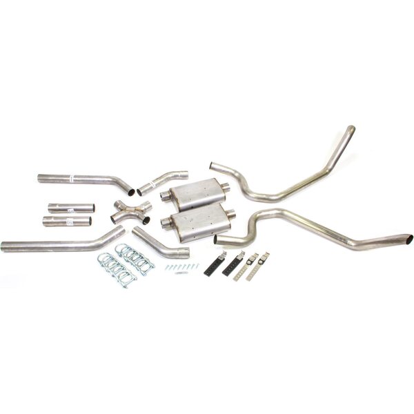 Pypes Performance Exhaust - SGB10S - 65-69 B-Body 2.5in Exhau st System w/X-Pipe