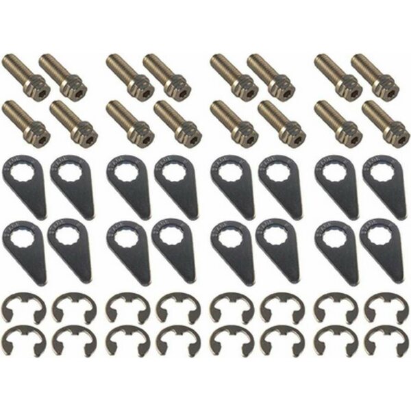 Stage 8 Fasteners - 8952 - S/S Header Bolt Kit - 6pt. 3/8-16 x 1in (16)