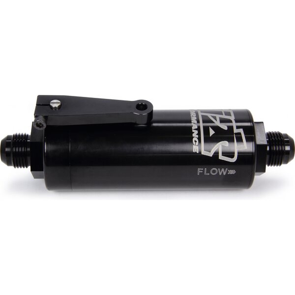 Ti22 Performance - TIP5510 - 10 AN Fuel Filter With Shutoff Black 100 Micron