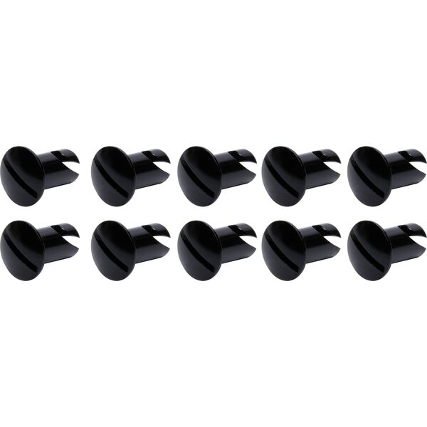 Ti22 Performance - TIP8106 - Oval Head Dzus Buttons .550 Long 10 Pack Black